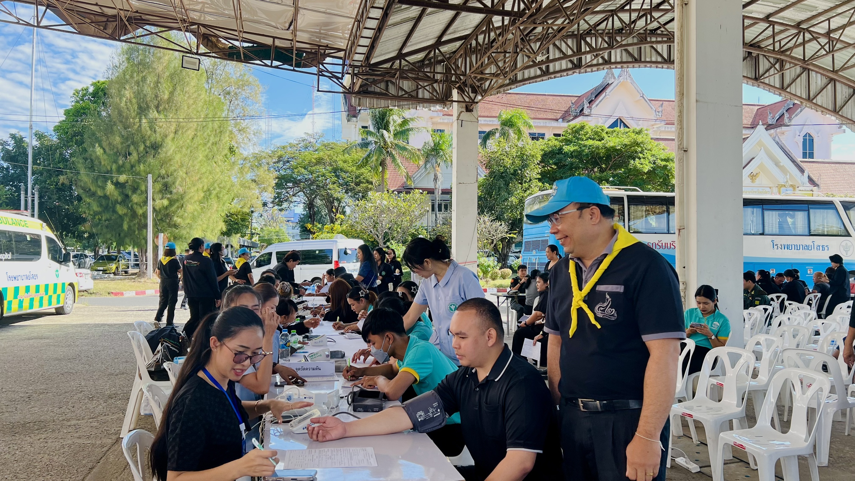 title - ส.ป.ก.ยโสธร ร่วมกิจกรรมจิตอาสาพระราชทาน“รวมพลังแห่งความภักดี”  บริจาคโลหิต บริจาคดวงตาและบริจาคอวัยวะเพื่อถวายเป็นพระราชกุศลแด่  สมเด็จพระนางเจ้าสิริกิติ์ พระบรมราชินีนาถ พระบรมราชชนนีพันปีหลวง